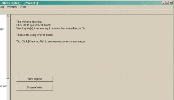 De crawler is klaar.